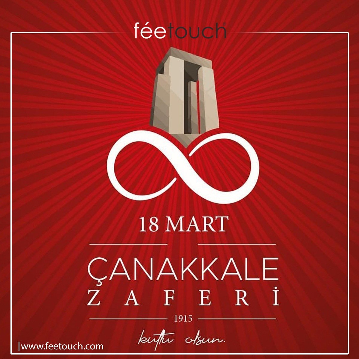 Bu toprakları her türlü zorluğa rağmen destan yazarak vatan yapan şehitlerimizi saygıyla,minnetle ve rahmetle anıyoruz.
Çanakkale Zaferinin 104. Yılı Kutlu Olsun.🇹🇷 feetouch.com

#18martcanakkalezaferi
