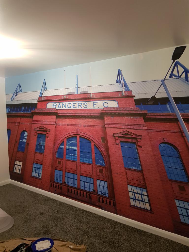 digitaldecors's tweet image. Another ibrox mural finished. #ibrox #rfc #ibrox