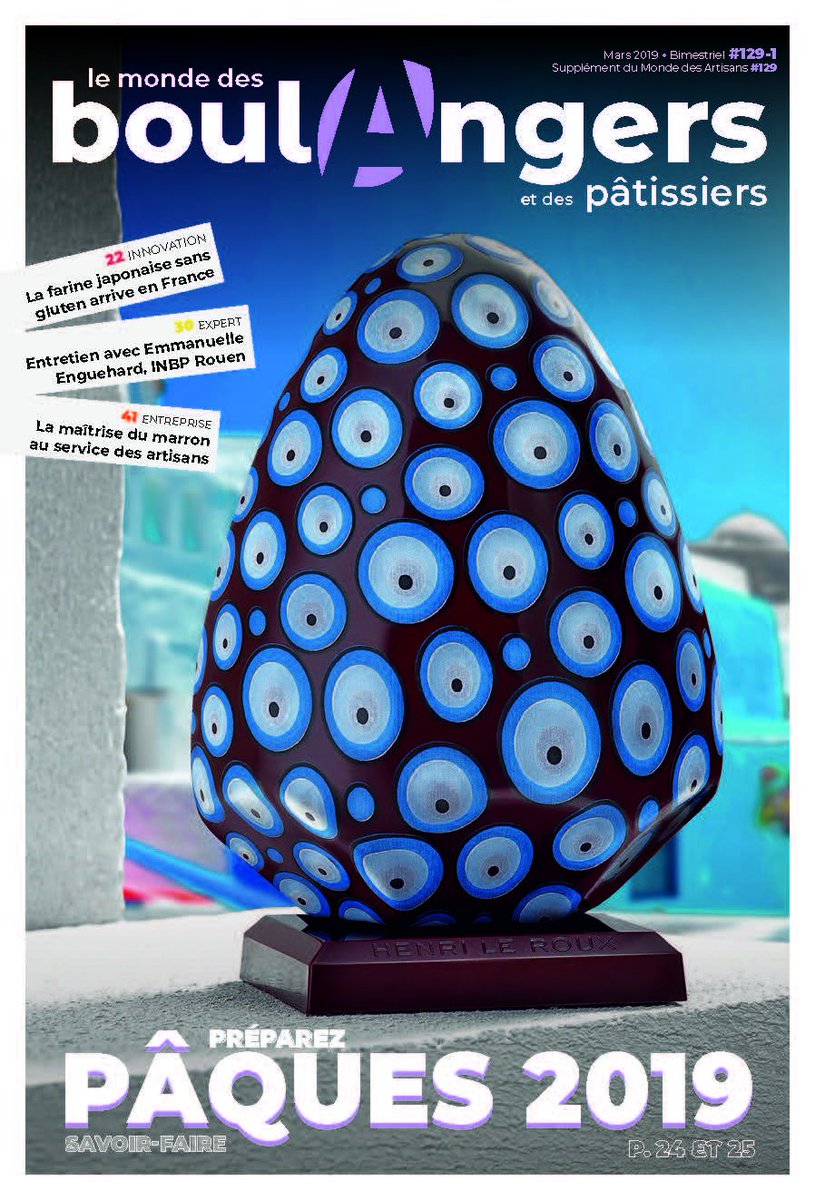 #Boulangerie #Pâtisserie #Pâques Notre dernier numéro est sorti de presse, consultez-le gratuitement en ligne ! bit.ly/2FkTBLU  🥖🥐🥪