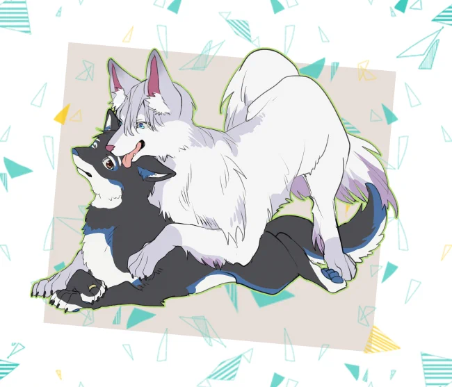(擬獣化)ちょっと前に自分の中でブームで描きためてたけも師弟 