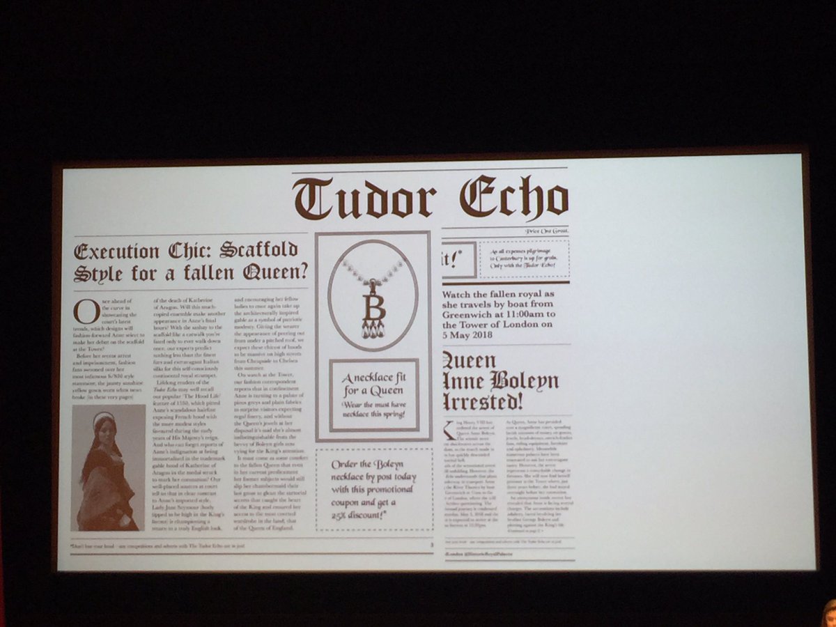MarDixon's tweet photo. #CultureGeek
#BoleynisBack had a a great newspaper campaign that was placed around London.
This is genius!
65k impressions on Twitter. Missed the Instagram numbers. https://t.co/AqBeW0LRBt
