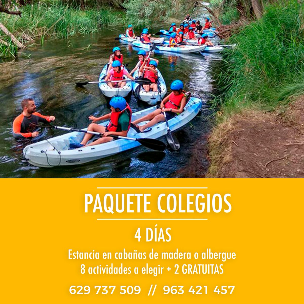 CampTalayuelas's tweet photo. ¡El mejor fin de curso que puedas imaginar está en Campamento Montes de Talayuelas!
¿Has visto nuestras tarifas?  👉🏼 https://t.co/S2JvpCAnUf 

#CampamentoTalayuelas #Cuenca #multiaventura #findecurso https://t.co/KgnAdDOfeY