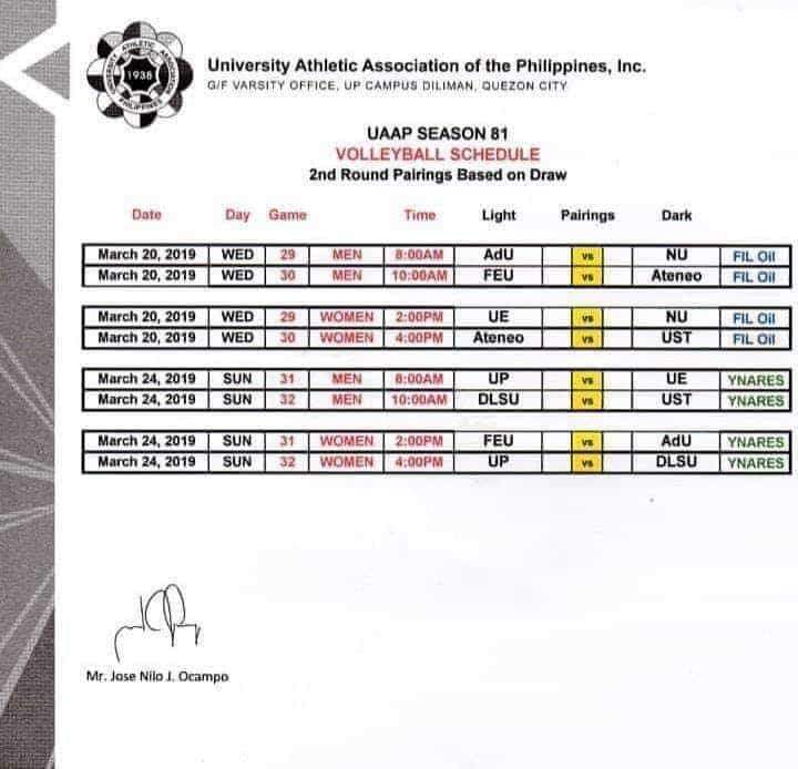 IsaMazing10's tweet photo. Schedule Round 2
#Uaaps81 https://t.co/pDiCfL9f9N