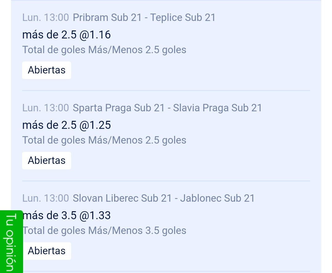 FrancescoBets's tweet photo. Para comenzar este perfil, liga sub 21 de rep Checa. Goles asegurados. Vamos con este over stake 2. https://t.co/KqHJ1Uf35e