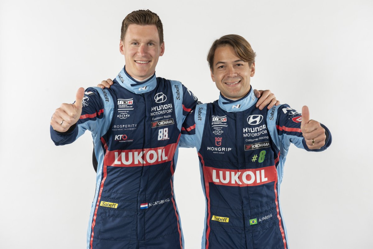 #WTCR @augustofarfus and @nickcatsburg will compete for the BRC Hyundai N Lukoil Racing Team in @FIA_WTCR 2019! #HMSGOfficial