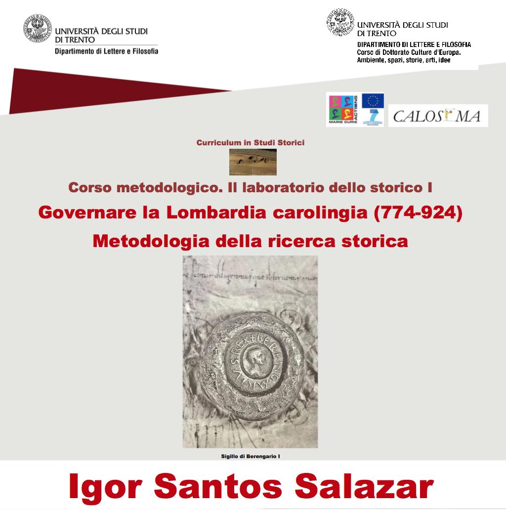 Calosemaproject's tweet photo. @UniTrento , Italy
March 21st, 15:00 pm
"Governare la Lombardia Carolingia (774-924)" https://t.co/SYEtjeUnCD