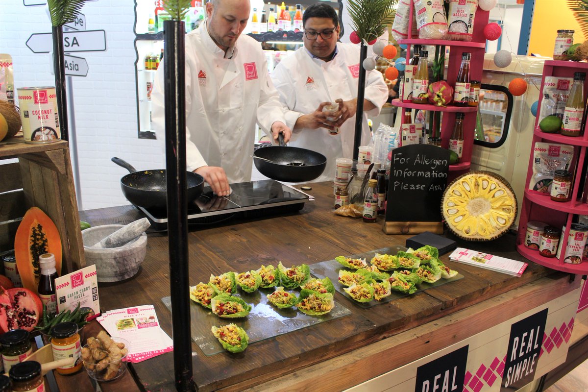 EBFltd's tweet photo. It's day two of IFE 2019! Come to Stand S2920 for award-winning Thai street-food, served off an authentic Thai tuk tuk! on the menu today Miang Bites, Nahm Jim &amp; Pomelo salad, Coconut sticky rice with mango and the perfect Thai green curry!

#ife #award #thai #ife19 #ebf #ebfltd https://t.co/NRehBFU232