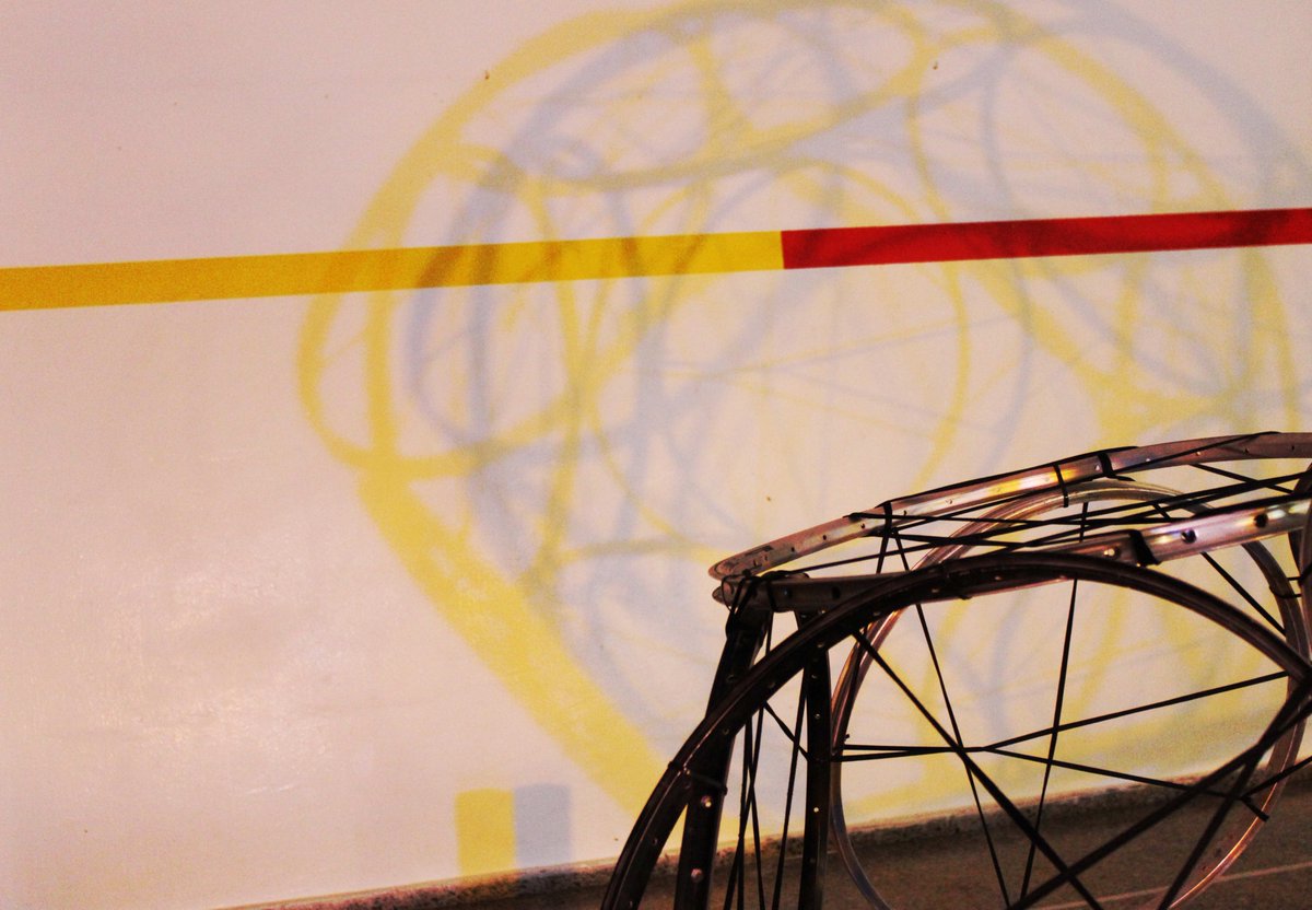 CREATECTURA's tweet photo. #CIECH2019 . #Serendipizando con llantas de bicicletas en @HeidelbergTweet https://t.co/cPy2X6oxY8