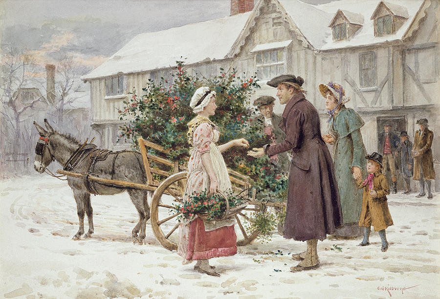 artDatabase_App's tweet photo. The Holly Cart (Date unknown) from George Goodwin Kilburne on #artDatabaseApp #ArtIsLife #greatArtwork https://t.co/qQbFuFlInF