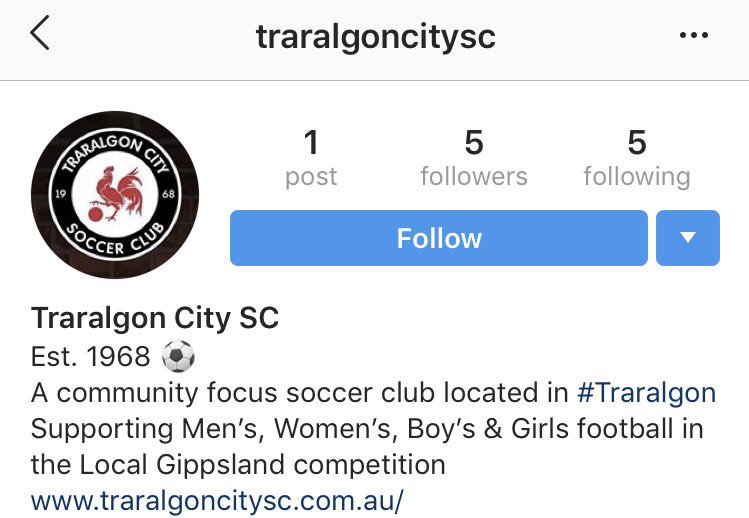Did you know we’re now on <a href="/instagram/">Instagram</a>?
Give us a follow @ traralgoncitysc.