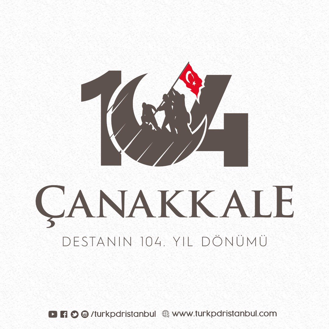 Çanakkale Zaferi'nin 104. yıl dönümünü kutluyor, başta Gazi Mustafa Kemal Atatürk olmak üzere, tüm şehitlerimizi rahmetle, şükranla anıyoruz.
#CanakkaleGecilmez
#18MartÇanakkaleZaferi🇹🇷