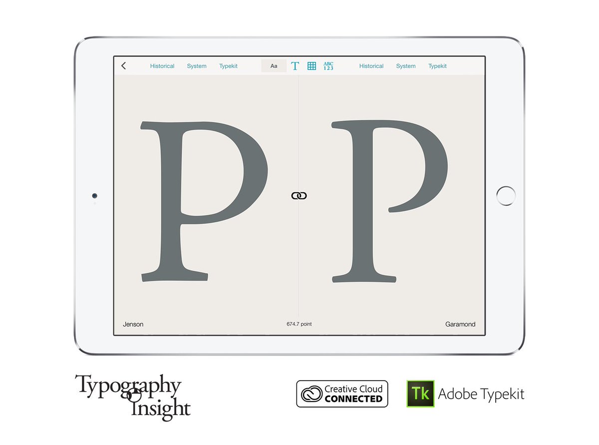 TypeInsight's tweet photo. #Typography Insight update: Now Juxtaposed Comparison feature supports color options! https://t.co/uImIhUAGhh
#teaching #learning #toolkit #typekit https://t.co/0QeFqG3yQL