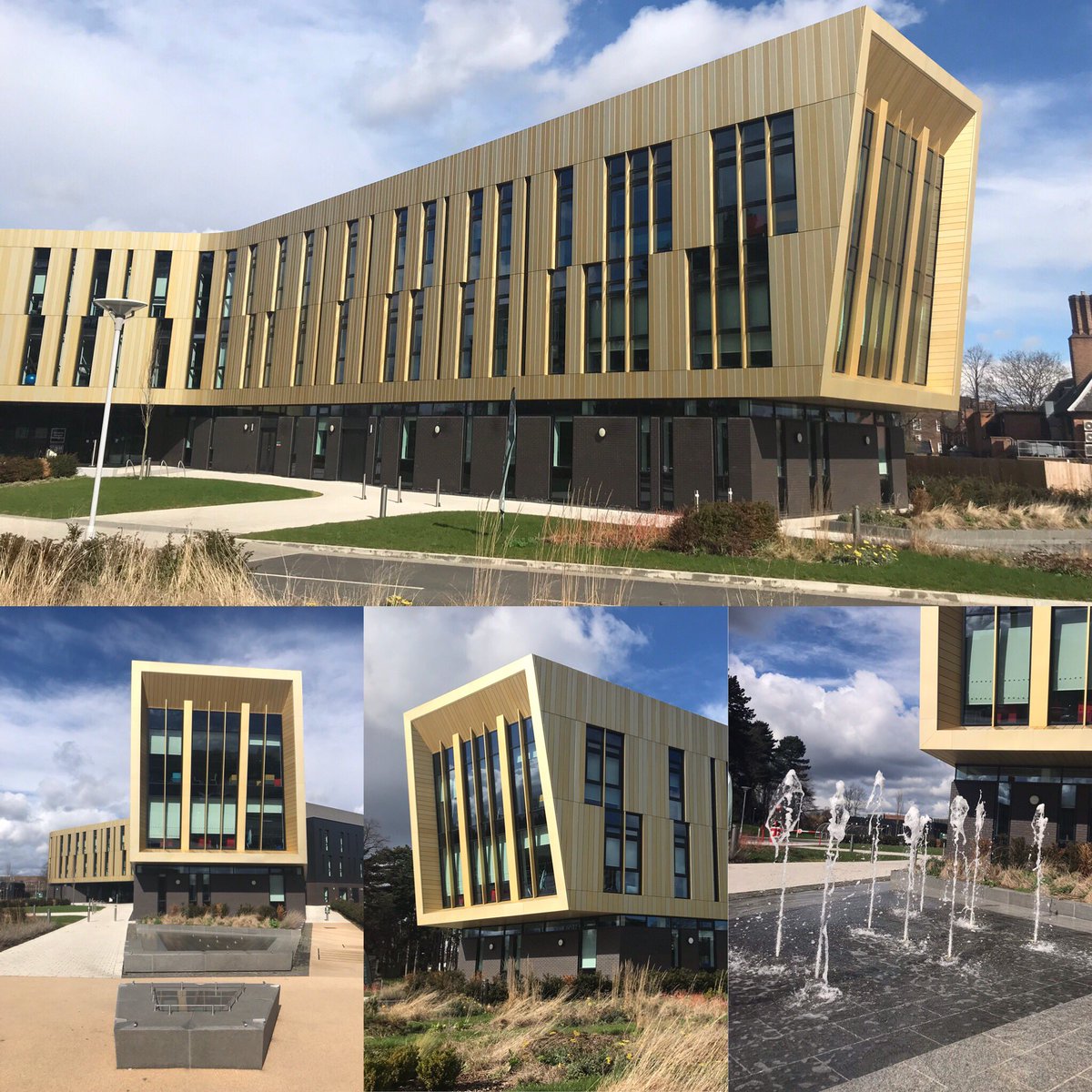 AdrianStubbsBBA's tweet photo. Great to check out some Bond Bryan Architecture at the weekend... Vert proud to see this gateway building at #nottingham university #jubilee campus for #advancedmanufacturing https://t.co/GjABWidsag