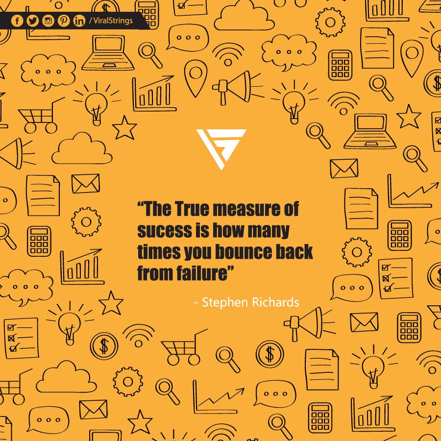viralstrings's tweet photo. "The True measure of success is how many times you bounce back from failure"
#ViralStrings #DigitalAgency #Hyderabad || #BusinessTips #OnlineBusinessTips #EffectiveBusinessTips #BusinessQuotes #BusinessMotivationalQuotes https://t.co/sKYcpysMWP