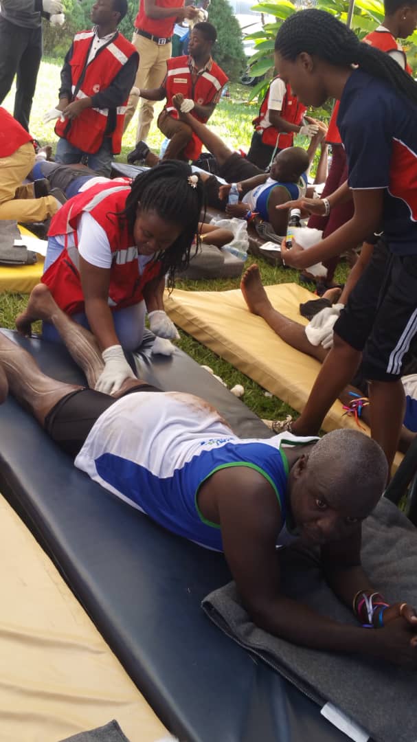 inakasiita1's tweet photo. I hope after the muscle soothing touch our #nssfhashrun19 runners were able to go to their places of work today. @rkabushenga @KigoziJoe @nssfug @robert_kwesiga @rpbyaru @nextmediaug @edrinnah @UgandaRedCross @MitiLwanga https://t.co/56dZ7kWFCz