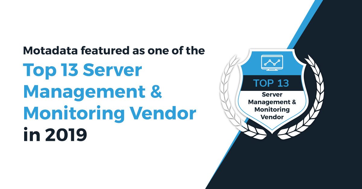 MotadataSystems's tweet photo. We've been featured as one of the #top13 server management & monitoring vendor by Comparitech!
#servermonitoring #featured #comparitech #servermanagement #servermonitoringtools https://t.co/1nR3UWNXTt