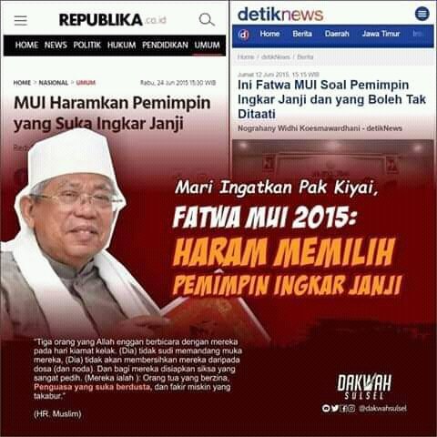 <a href="/Bison239/">Namaku Rizal Ga Kabur...😎</a> <a href="/habibthink/">Habib Think</a> <a href="/syarihada/">Ronin_1908</a> <a href="/arifprio/">Arif Prio</a> Lamun ieu kumaha.???
Ingkar fatwa.
Cocok pisan jeung si jae.
Ingkar janji.
..
Duo ingkar.
Ngowahahhahahahaaaa
..
#TumbangkanCapresPendusta