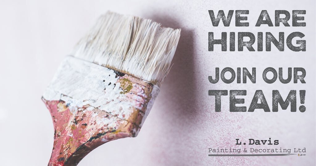 Calling all painters and decorators 🎙📢...we are hiring!! For more info or to apply send us a message 📲 or email 📧info.leedavispaint@gmail.com #painters #decorators #hiring #vacancy #leicester #opportunity #paintersanddecorators