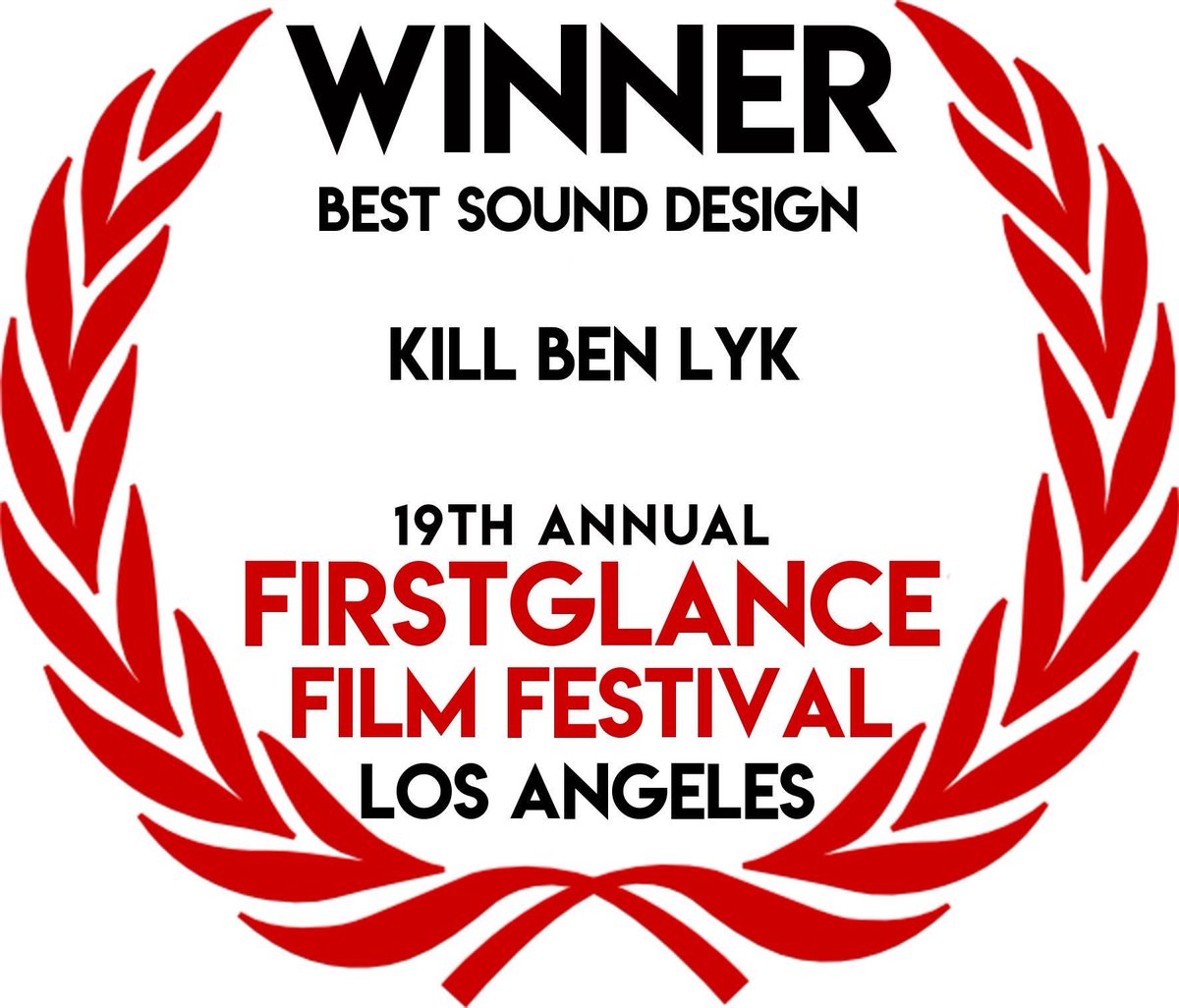 Zorg_Studios's tweet photo. Thank you to @FirstGlanceFilm Festival Hollywood for #KillBenLykβs 3 awards and congratulations to our amazing team including Alexandre Andrillon, Samuel Rouillard for Best Sound Design, Johann Herbay for Best Editing and Erwan Marinopoulos for Best Director πβ€οΈπ #Zorgstudios https://t.co/r8wZ938mXs