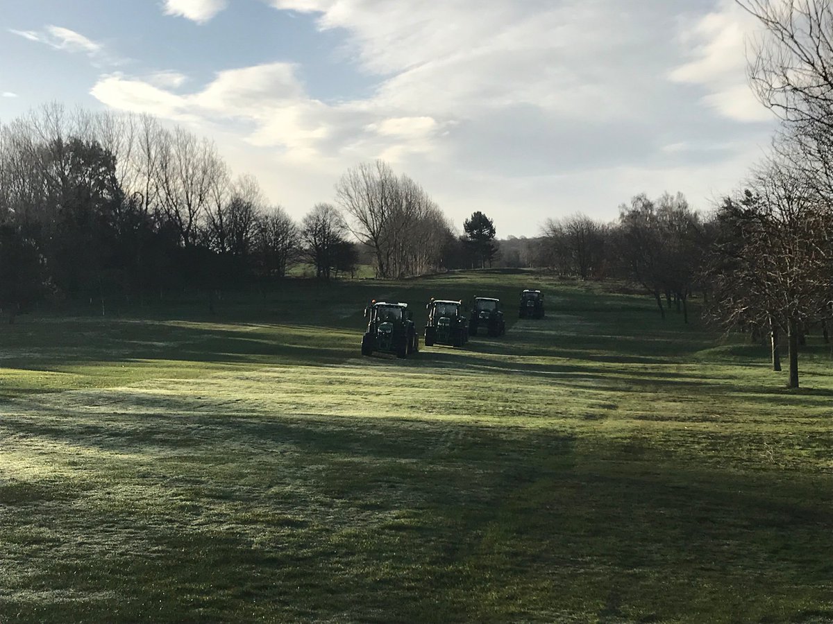 Course open. <a href="/CSportsTurf/">Chappelow SportsTurf</a> verti-draining fairways. Golfers use caution around contractors. Please use trolley route.