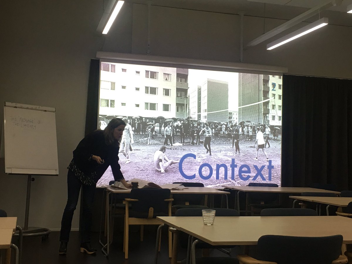 idilgaziulusoy's tweet photo. Week4 of Urban Transitions and Futures; the theme today is “Urban as Culture”. First up we have the inspiring @KatjaLindroos of LahioFest. She says before any urban intervention should come an in depth understanding of context. @USPHelsinki @AaltoCS https://t.co/wZWchJZFxb