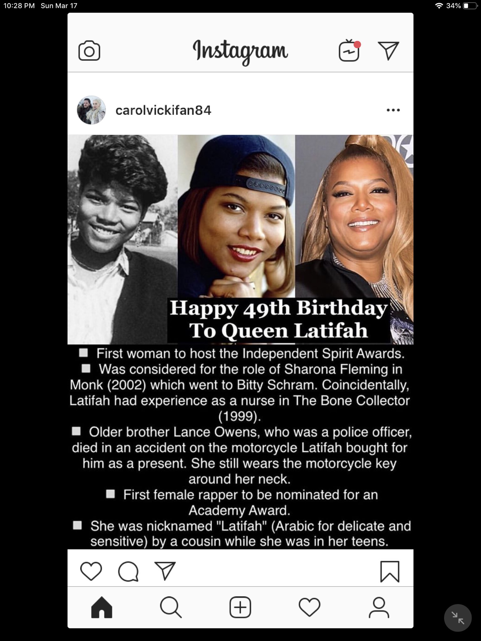 Queen Latifah’s Birthday Celebration | HappyBday.to