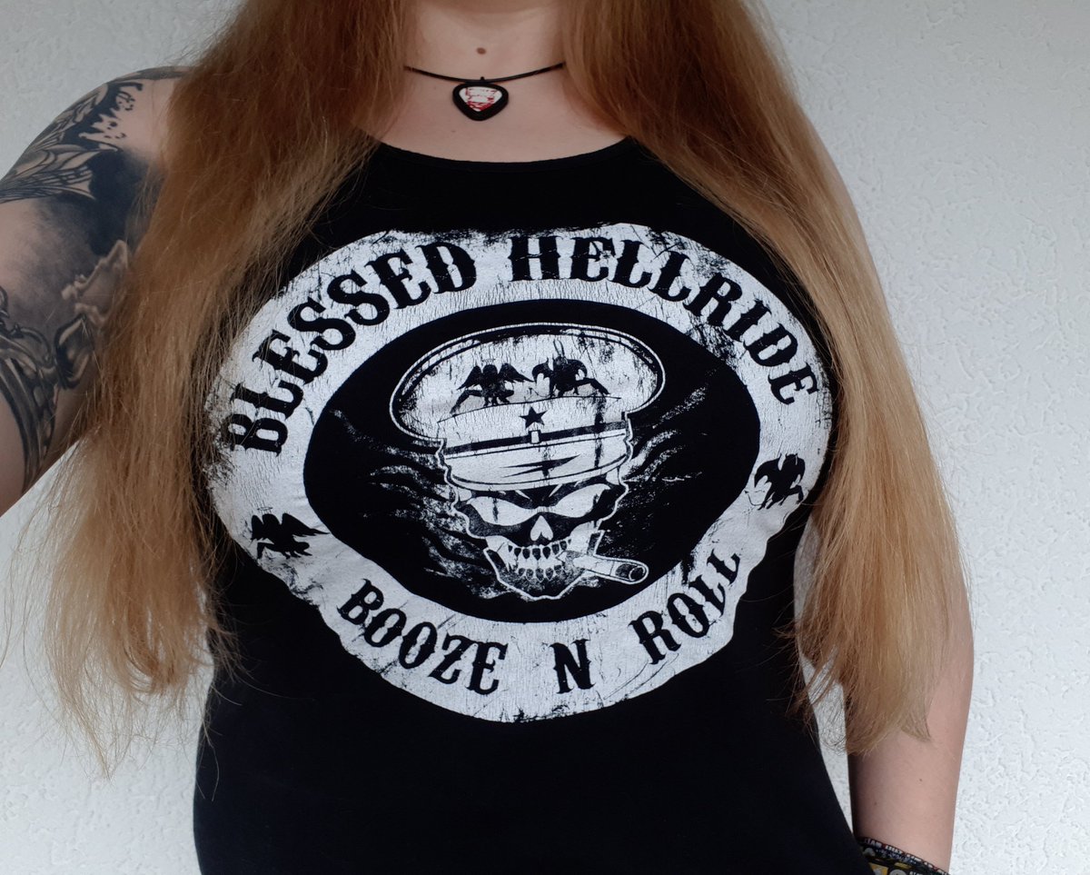 LilithLoud's tweet photo. Day 6:
#blessedhellride
#30daysbandshirtlove https://t.co/rERj0czcWJ