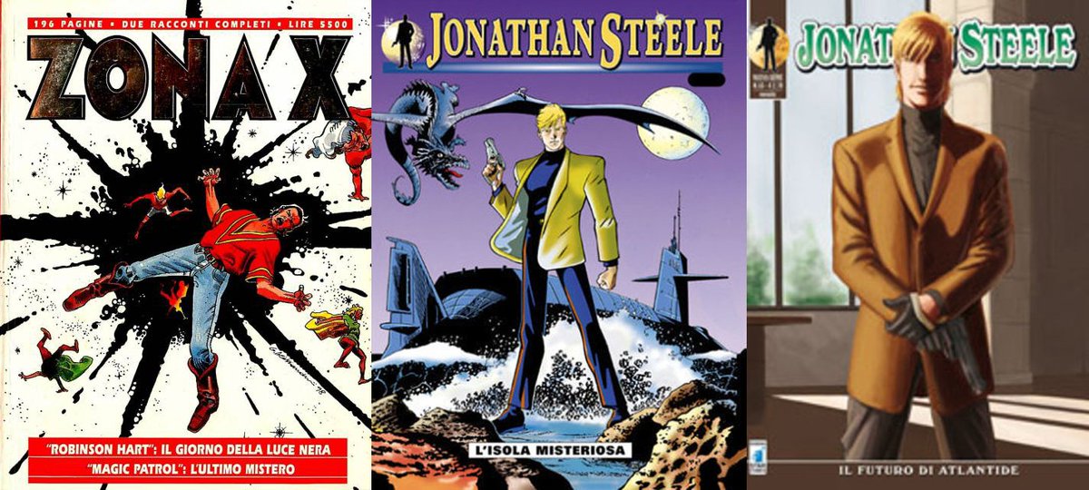 Ricorrenze di Marzo 2019:
20 anni dalla fine di Zona X
20 anni dal primo numero di Jonathan Steele
10 anni dall'ultimo numero (in edicola) di Jonathan Steele