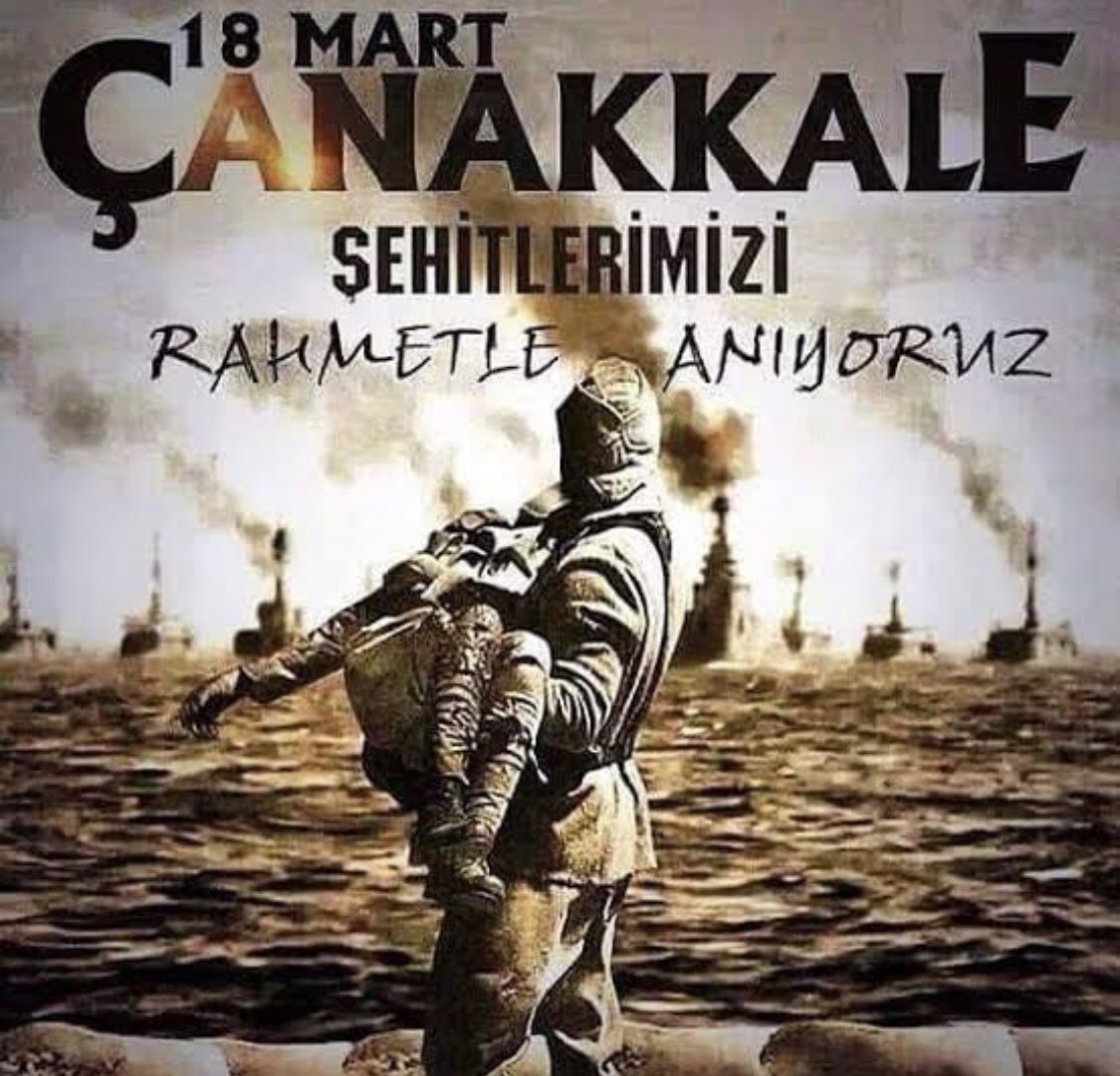 18 Mart Çanakkale zaferinin 104. Yılında Tüm kahraman ecdadımızı sevgi, saygı, minnet ve rahmetle anıyorum. Ruhunuz Şad olsun, Çanakkale geçilmez. #18martcanakkalezaferi #ÇanakkaleGeçilemez #MustafaKemalAtatürk 🇹🇷