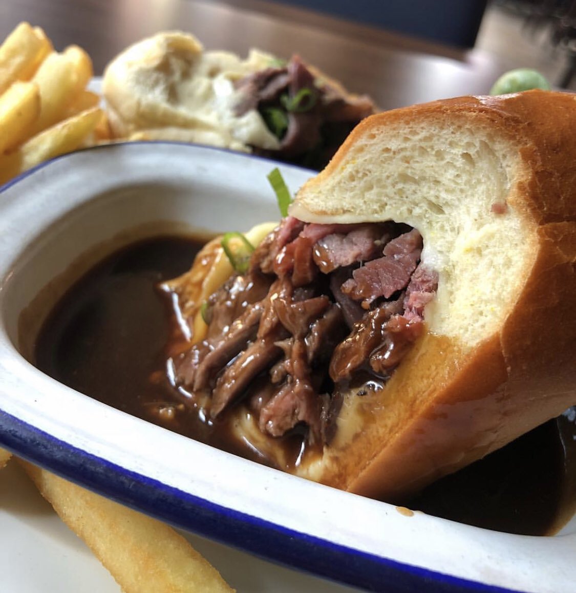 Stuck for lunch, tired of the same old soggy sarnies.... come see us from noon and smash down one of our French Dips