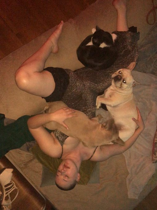 home with my critters https://t.co/uKcmxQHlhA<a href="/tag/jeanvaljean"class="tags"><span>#jeanvaljean</span></a>