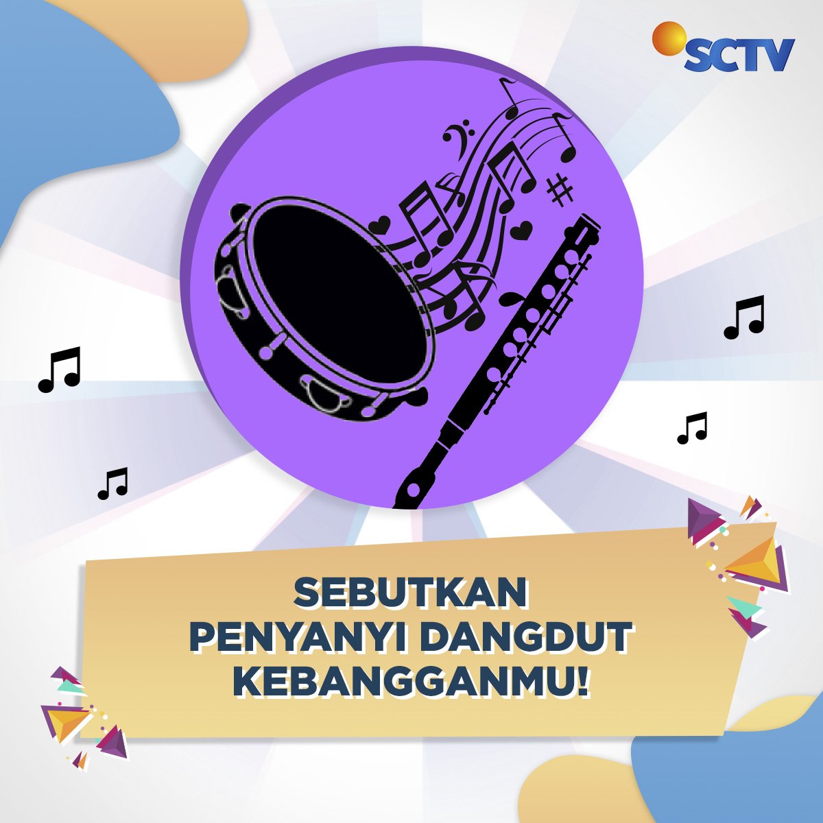 Berbagai genre musik bisa mempersatukan bangsa, tapi Indonesia punya ciri khas musik yang bisa jadi kebanggaan, yaitu dangdut~

Siapa penyanyi dangdut kebanggaanmu, Fevers?? Kasih tau mimin dong!!
#SCTVSpesial