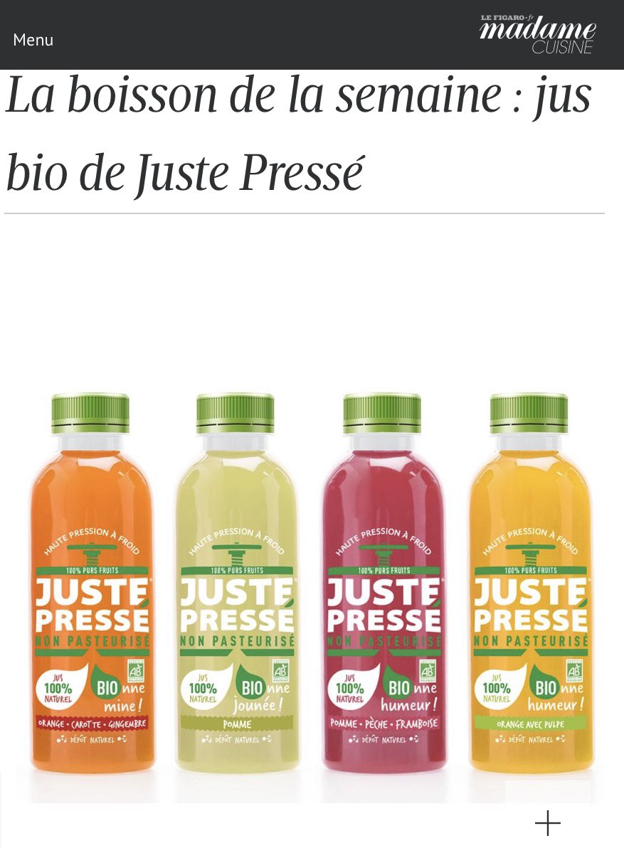 justepresse's tweet photo. Merci @madamefigaro

#JustePressé #HPF #bio #sansconservateurs #sanssucresajoutés https://t.co/ZuCKWbj2yP