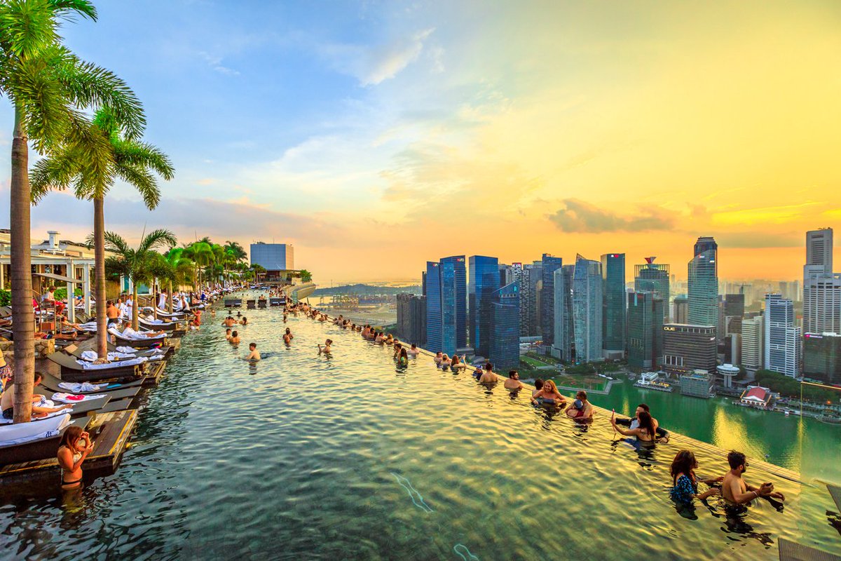 mynextflightuk's tweet photo. #Mondaymotivation in the office today we are looking towards the summer, which destination will be this years favourite? We really and I mean REALLY like Singapore!

#travel #travelling #mynextflight #skyline #rooftop #pool #swimmingpool #explore #happiness #summer https://t.co/NxU92zI9hQ