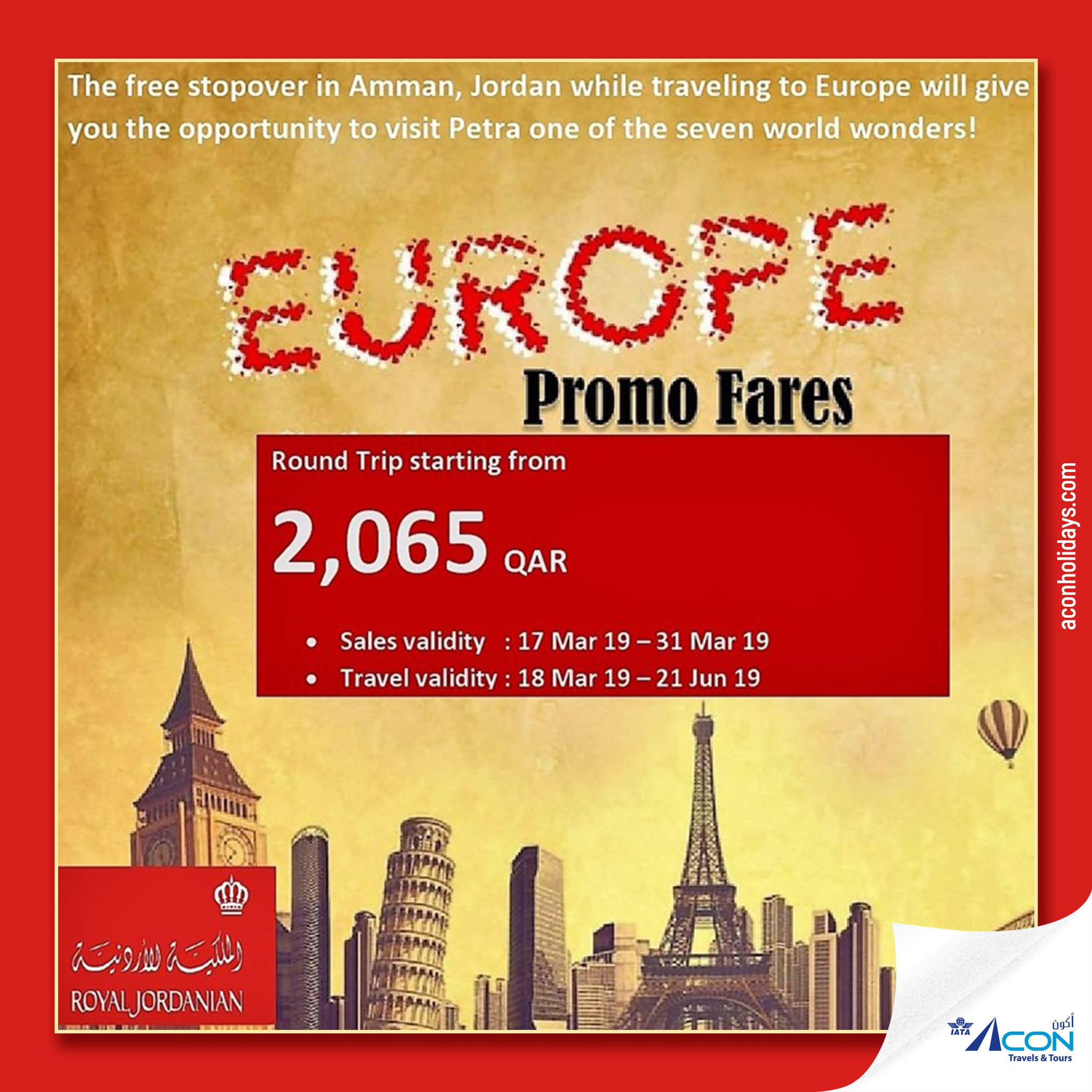 royal jordanian stopover