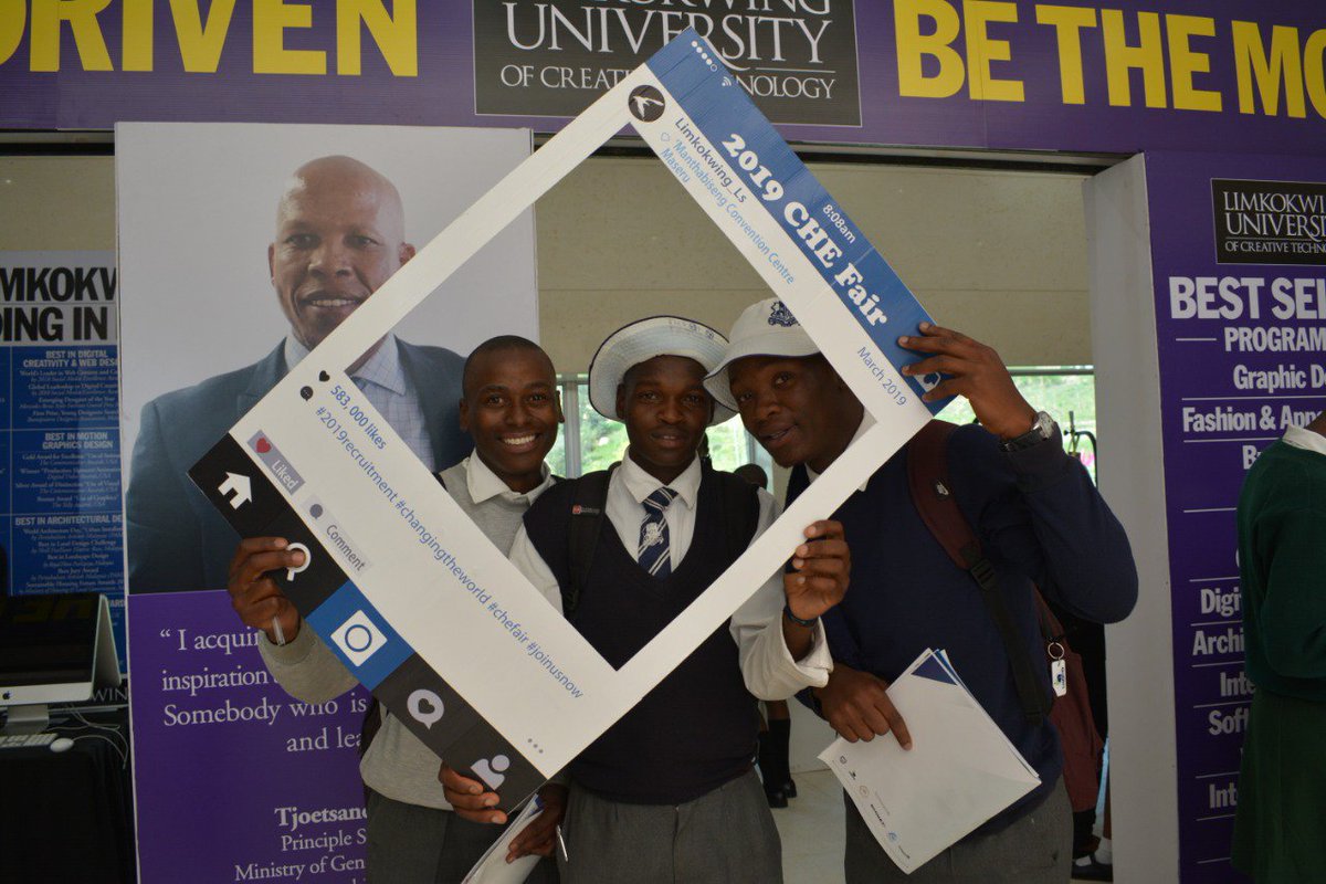 Limkokwing_LS's tweet photo. Your smiles made our stay at the #chefair worthwhile. We appreciate you all and wish you success in your studies. We hope to see you again next year #joinusnow #changingtheworld #2019recruitment @Marcia_Mangadi https://t.co/nZyFhn0ieM