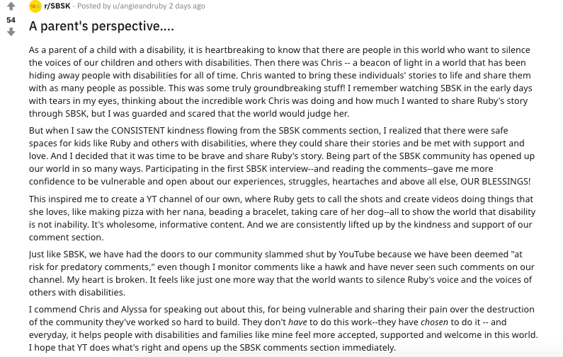 DoraSeeks's tweet photo. . @YouTube @Google we appreciate the efforts you have been making to protect the #YouTube community and creators from predators. Please show your community some more #love and introduce a way to manually review channels like  @chrisulmer's #SBSK. #UnsilenceSBSK https://t.co/hQ38wvJ6Tt