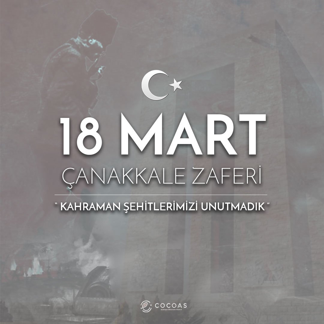 Toprağı vatan yapan şehitlerimizi Minnet ve Saygı ile anıyoruz. 18 Mart Çanakkale Zaferimiz kutlu olsun.
