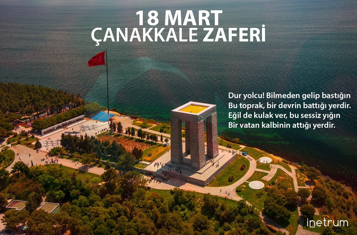 InetrumWeb's tweet photo. Başkomutanımız Gazi Mustafa Kemal Atatürk başta olmak üzere, bize bu zaferi yaşan tüm şehit ve gazilerimizi saygı ve minnetle anıyoruz. 🇹🇷
#18mart https://t.co/UQcXCbD82M