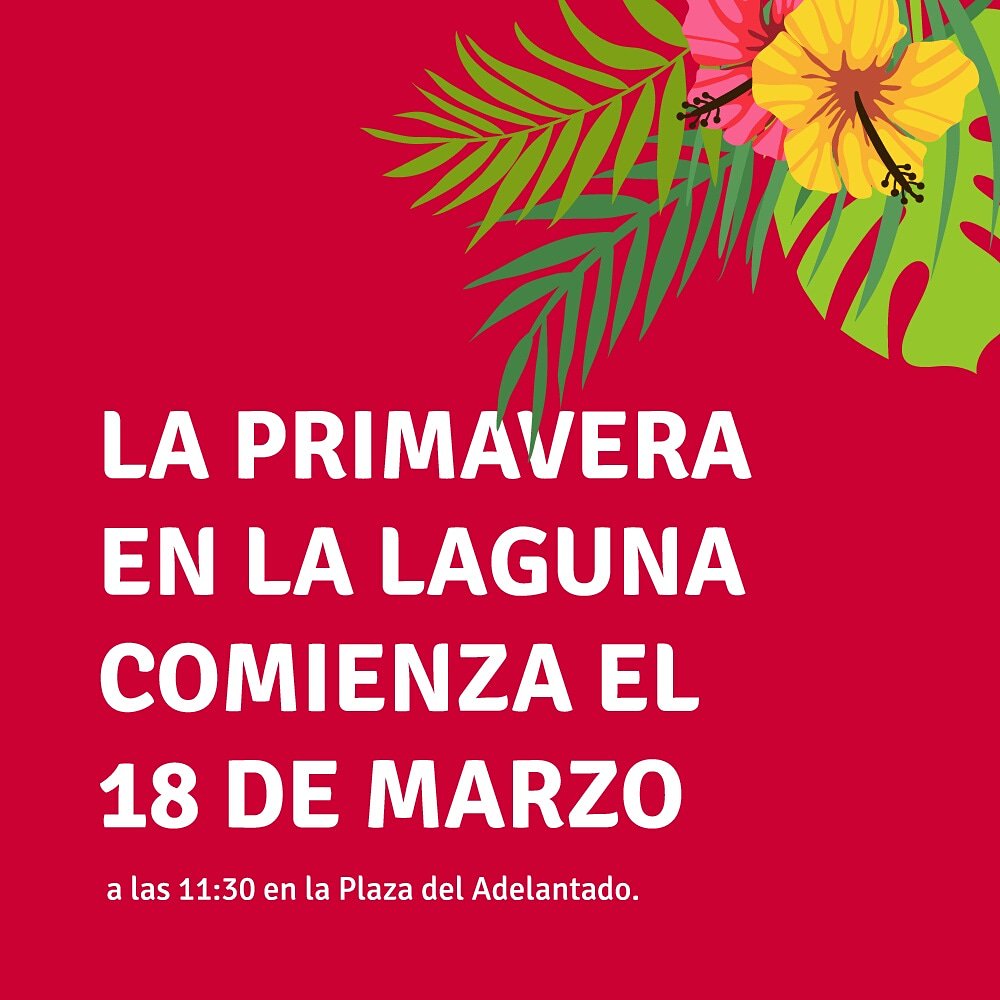 🙌 El Ayuntamiento de La Laguna debe estar al servicio de la gente y no de los intereses de unos pocos.

😊 Estamos preparándonos para que en 2019 Aguere se convierta en un municipio del cambio. La primavera comienza hoy a las 11:30 en la Plaza del Adelantado. 🌼🌷👇