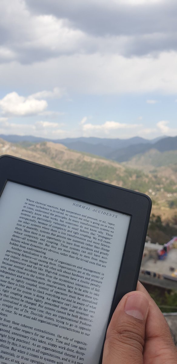 NitinDeshdeep's tweet photo. #NormalAccidents Been looking forward to reading this classic for so long. Talks about a topic which I too have found myself mulling over a lot lately. And no better place to read it than home. :) #Almora https://t.co/nNdfpjY6xV