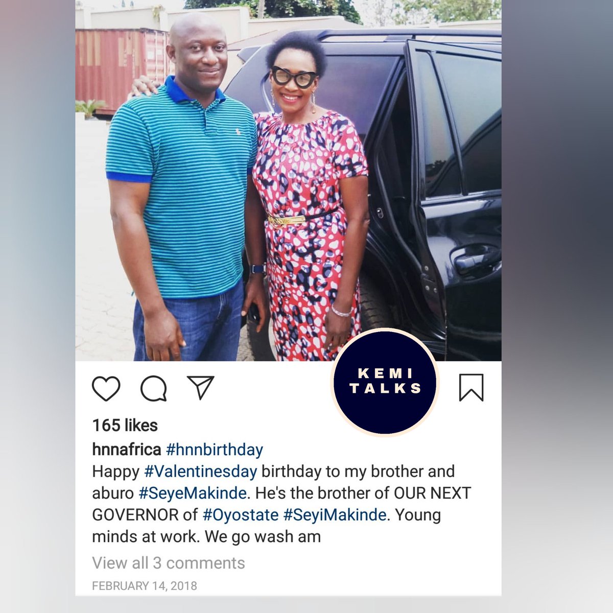 drkemiofnigeria's tweet photo. @makindemedia @seyimakinde Lol🙌🙌This was tweeted October 2018. February 2018 nko? I knew that 13 months ago. Congrats again @seyimakinde @makindemedia
#ProphetKOO has already forseen the good future for #Oyostate👀👀❤️We work together, we progress together #MondayMotivation #MondayMorning #KemiTalks https://t.co/o7VqN2RX7G