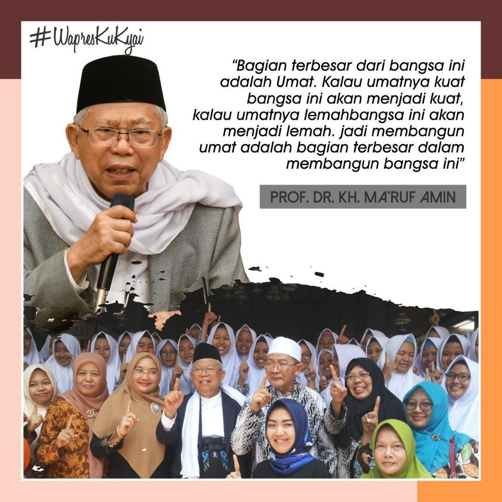 Apabila kt menempatkn Alim Ulama mjd Pejabat Tinggi suatu Negara,mk beliau akn memperjuangkn keadilan tuk seluruh Umat #JokowiOrangnyaBaik #WapreskuKyai <a href="/jokowi/">Joko Widodo</a> <a href="/KyaiMarufAmin/">Ma'ruf Amin</a> @JOINKalsel