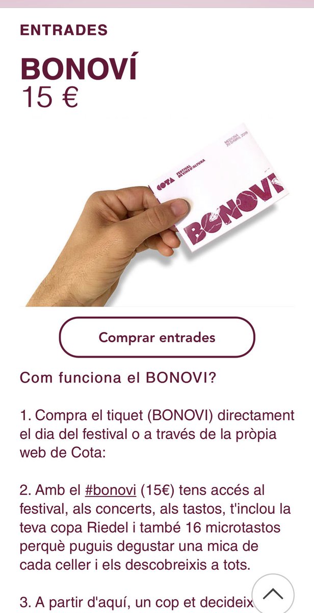 cotavins's tweet photo. 🗣 Ja pots comprar el teu BONOVI al web https://t.co/eFi8EY8TnZ! I també consultar els cellers participants, el programa de concerts i els tastos! Recorda 20 d’abril a la Masia La Torreta a Mediona! #cotavins #cotafest https://t.co/sVBVFD5xdS
