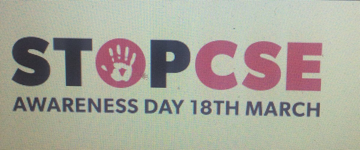 Today is CSE Awareness Day. Talk to your colleagues, children and families you’re working with, your kids, your nephews and nieces, the person at the station - please raise awareness of CSE wherever you are #SaySomething #stopcse