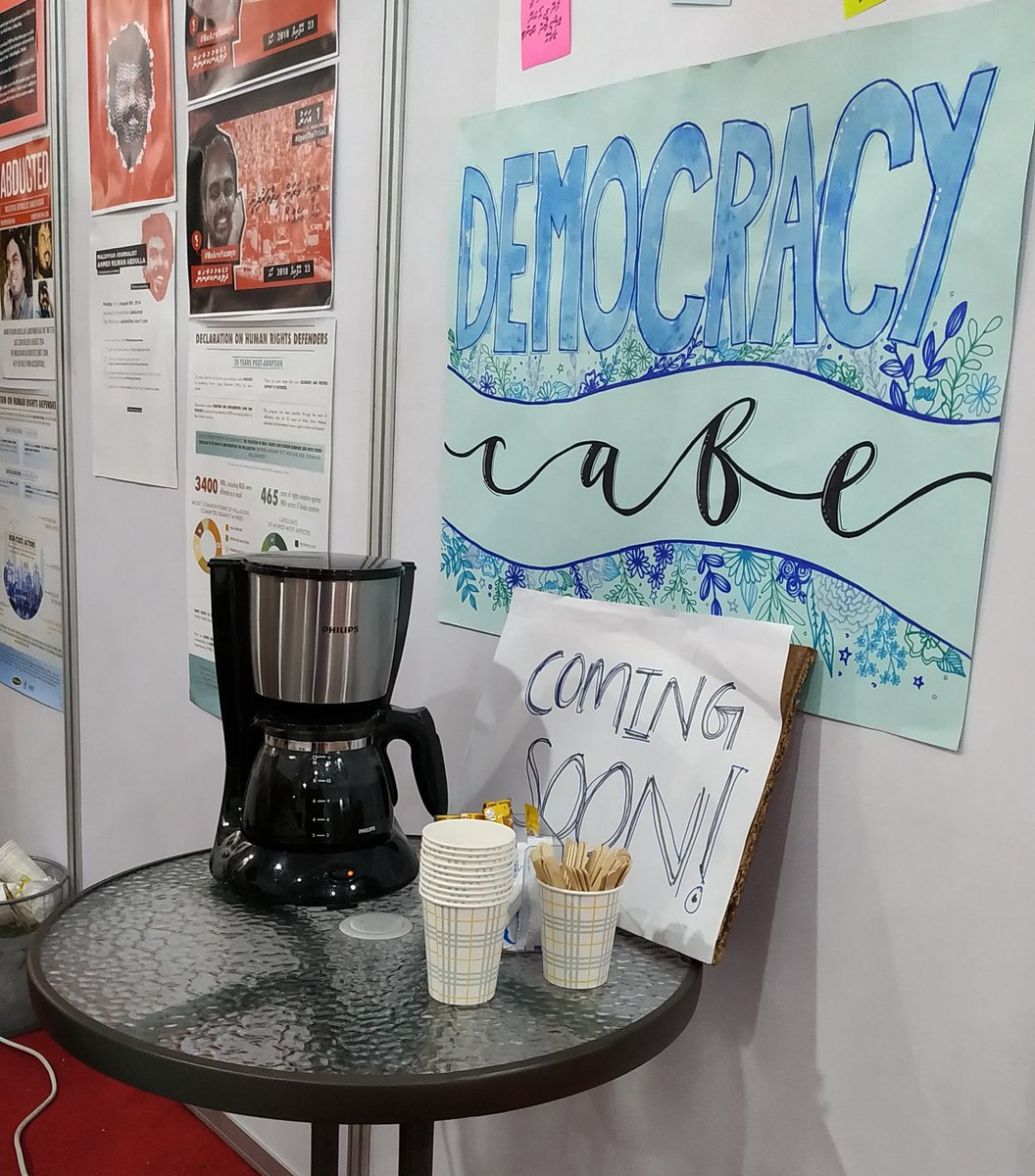 MDN_mv's tweet photo. Drop by our stall at #Havali2019 #NGOFair and ask us about democracy café.
#Havali2019 #NGOFair https://t.co/IHYTRJ8wW1