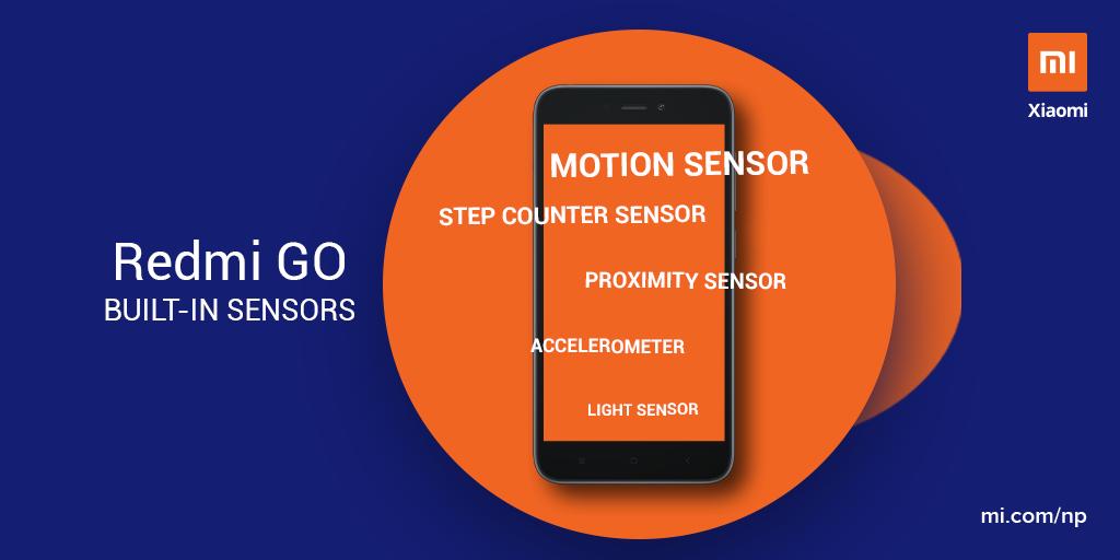 XiaomiNepal's tweet photo. #RedmiGo comes with many sensors which makes your daily tasks simple. Which sensor you think should not be missed in a smartphone? #InternetSuperstar
Learn more: https://t.co/5SLuCVK2p4 https://t.co/OX38pY1een