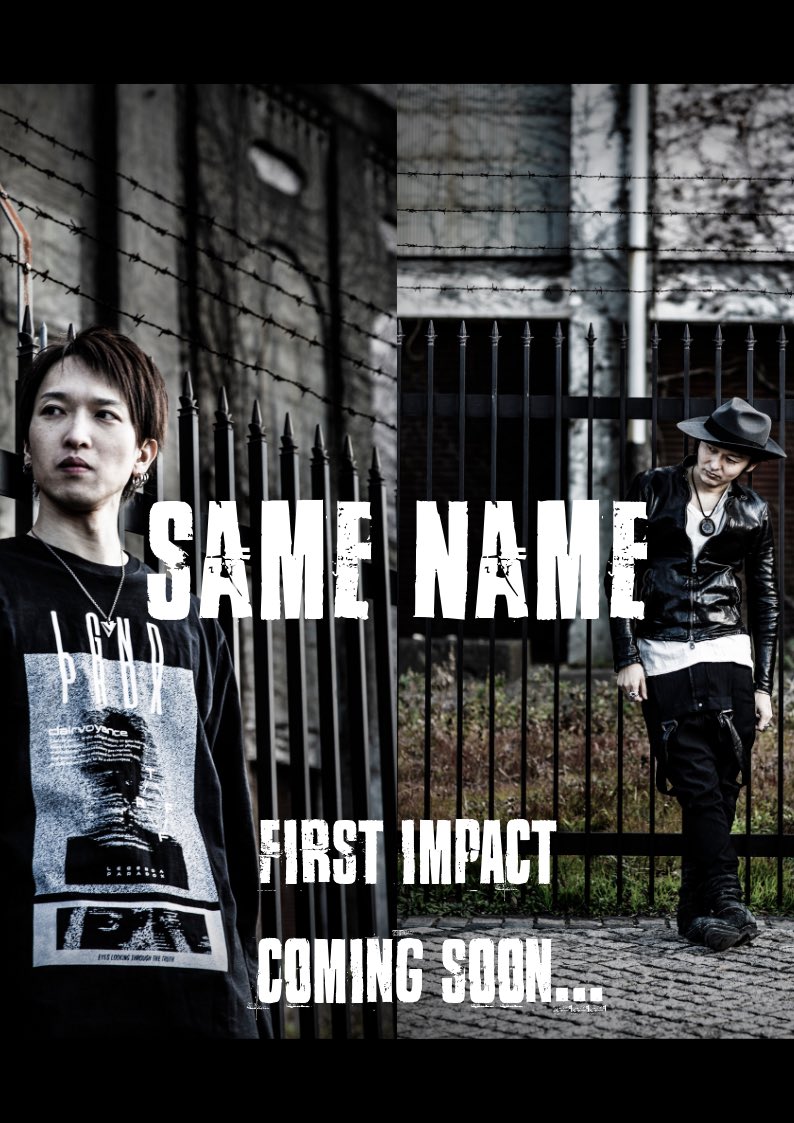 SameName_JAPAN's tweet image. RANUNCULUSの両ギタリスト Taka、GOEによる新ユニット"Same  Name"

詳細等近日UP予定！
撮影 #白石貴久
衣装 ＃SANGOU

#SameName