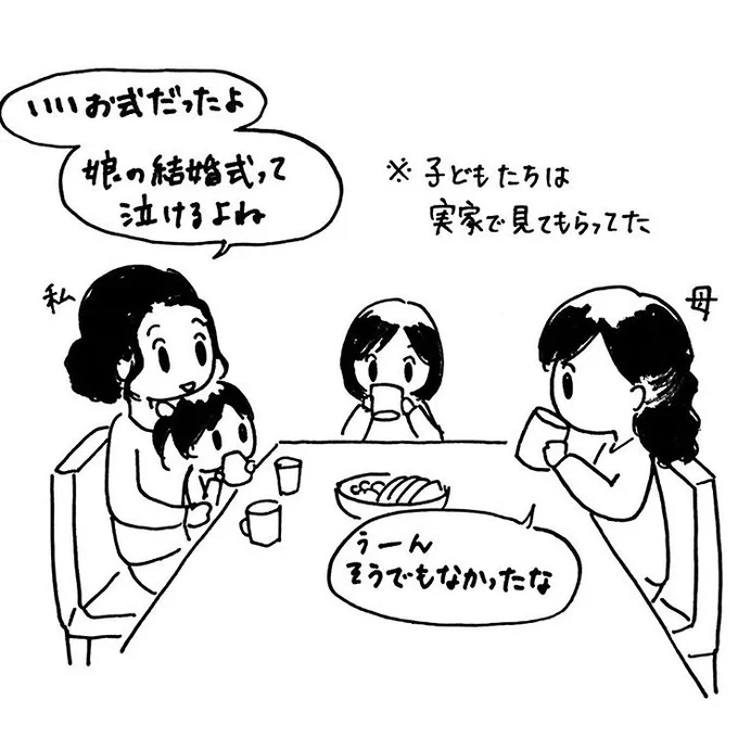 後輩の結婚式に出席してきた後の話。新しい生活を前にワクワクしてた時には気づかなかった送り出す側の気持ち、十数年後の私はどんな風に感じるのかな。 