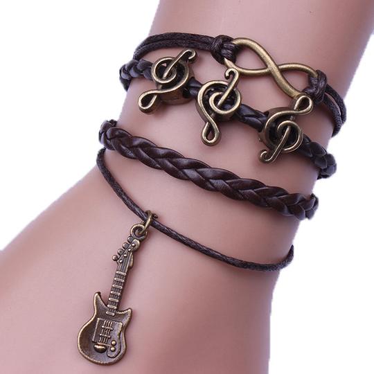USATrendClub's tweet image. Music Guitar Leather Bracelet USD 19.95
pooo.st/YZJH4